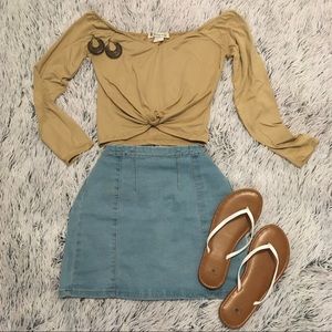 🦚 Jean Mini Skirt 🌊